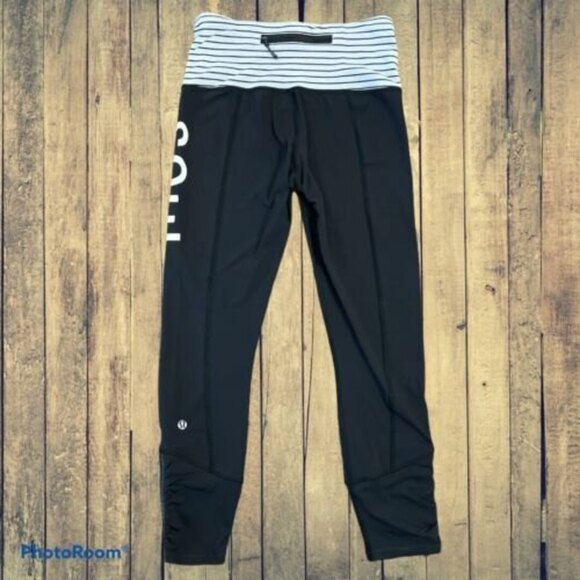 Lululemon Runday Crop Soul Cycle Size 4 - Picture 2 of 5